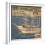 Sailing Ships, 1910 (Tempera on Canvas)-Joseph Edward Southall-Framed Giclee Print