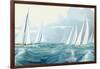 Sailing Ships I-Rick Novak-Framed Art Print