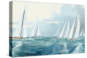 Sailing Ships I-Rick Novak-Stretched Canvas