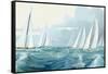 Sailing Ships I-Rick Novak-Framed Stretched Canvas