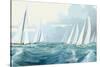 Sailing Ships I-Rick Novak-Stretched Canvas