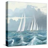 Sailing Ships II-Rick Novak-Stretched Canvas