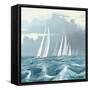 Sailing Ships II-Rick Novak-Framed Stretched Canvas