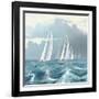 Sailing Ships II-Rick Novak-Framed Art Print