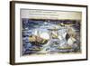 Sailing Ships, Illustration for Aeneid-null-Framed Giclee Print