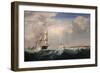 Sailing Ships Off the New England Coast, C.1855-Fitz Henry Lane-Framed Giclee Print