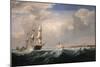 Sailing Ships Off the New England Coast, C.1855-Fitz Henry Lane-Mounted Giclee Print