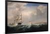 Sailing Ships Off the New England Coast, C.1855-Fitz Henry Lane-Framed Giclee Print