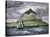 Sailing Ships Passing the Peak of Tenerife, or Teyde, Canary Islands, 1800s-null-Stretched Canvas
