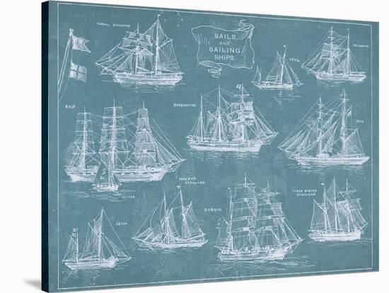 Sailing Ships-Hugo Wild-Stretched Canvas