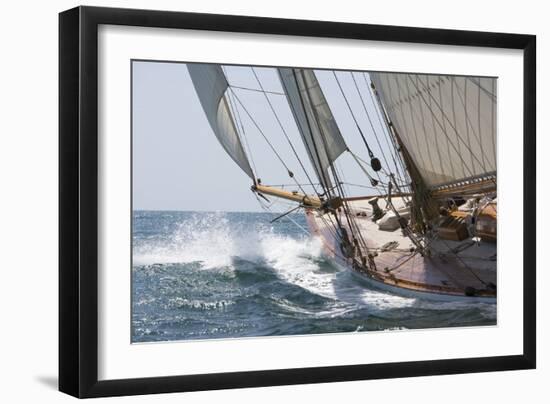 Sailing Splatter-Ben Wood-Framed Giclee Print