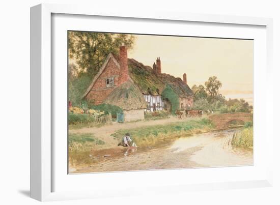 Sailing the Boat-Arthur Claude Strachan-Framed Giclee Print