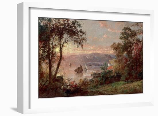 Sailing (The Hudson at Tappan Zee), 1883-Jasper Francis Cropsey-Framed Giclee Print