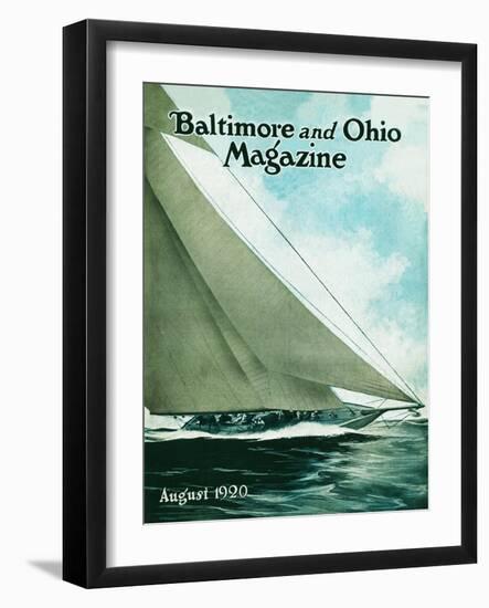 Sailing the Open Waters 1921-null-Framed Giclee Print