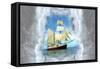 Sailing The Sea Oc1-Ata Alishahi-Framed Stretched Canvas