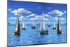 Sailing The Sea Oc2-Ata Alishahi-Mounted Giclee Print