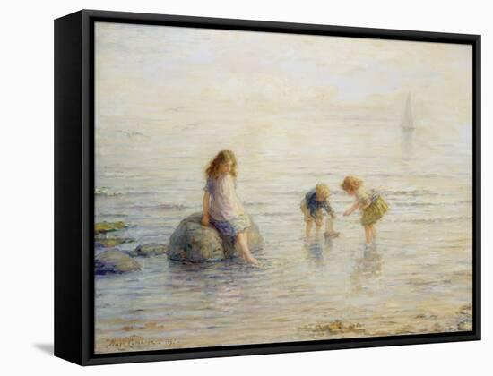 Sailing the Toy Boat, 1897-Hugh Cameron-Framed Stretched Canvas