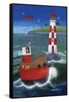 Sailing to the Lighthouse-Peter Adderley-Framed Stretched Canvas