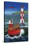 Sailing to the Lighthouse-Peter Adderley-Stretched Canvas