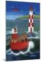 Sailing to the Lighthouse-Peter Adderley-Mounted Premium Giclee Print