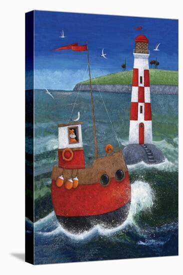 Sailing to the Lighthouse-Peter Adderley-Stretched Canvas