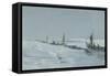Sailing Towards Elephant Island Through Open Pack Ice, Weddell Sea-George Marston-Framed Stretched Canvas