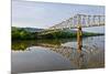 Sailing under a Bridge over the Tennessee River, Tennessee, USA-Joe Restuccia III-Mounted Photographic Print