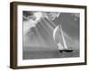 Sailing under sunbeams, L'Anse Bay, Michigan '13-Monte Nagler-Framed Premium Photographic Print