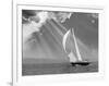 Sailing under sunbeams, L'Anse Bay, Michigan '13-Monte Nagler-Framed Photographic Print