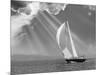 Sailing under sunbeams, L'Anse Bay, Michigan '13-Monte Nagler-Mounted Photographic Print