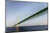 Sailing under the Mackinac Bridge in Mackinac Island, Michigan, USA-Joe Restuccia III-Mounted Photographic Print