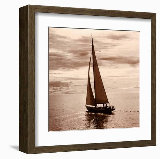 Sailing V-null-Framed Art Print