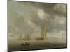 Sailing Vessels on a Inland Body of Water-Salomon van Ruysdael-Mounted Art Print
