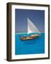 Sailing with Traditional Dhoni, Maldives, Indian Ocean, Asia-Sakis Papadopoulos-Framed Photographic Print