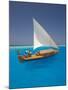 Sailing with Traditional Dhoni, Maldives, Indian Ocean, Asia-Sakis Papadopoulos-Mounted Photographic Print