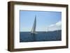 Sailing Yacht on the Race in a Sea.-De Visu-Framed Photographic Print