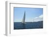 Sailing Yacht on the Race in a Sea.-De Visu-Framed Photographic Print