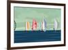 Sailing Yacht Regatta-Vertyr-Framed Art Print