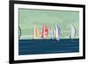 Sailing Yacht Regatta-Vertyr-Framed Art Print