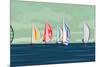 Sailing Yacht Regatta-Vertyr-Mounted Art Print