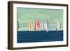 Sailing Yacht Regatta-Vertyr-Framed Premium Giclee Print