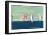 Sailing Yacht Regatta-Vertyr-Framed Premium Giclee Print