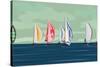 Sailing Yacht Regatta-Vertyr-Stretched Canvas