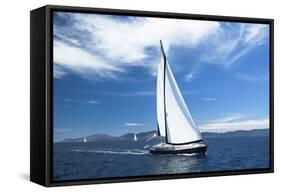 Sailing. Yachting. Luxury Yachts.-De Visu-Framed Stretched Canvas