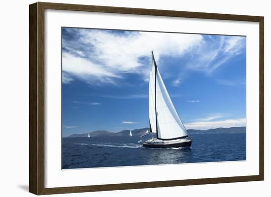 Sailing. Yachting. Luxury Yachts.-De Visu-Framed Photographic Print