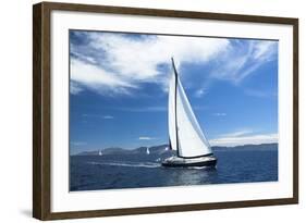 Sailing. Yachting. Luxury Yachts.-De Visu-Framed Photographic Print