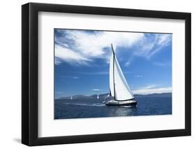 Sailing. Yachting. Luxury Yachts.-De Visu-Framed Photographic Print