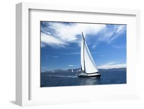 Sailing. Yachting. Luxury Yachts.-De Visu-Framed Photographic Print