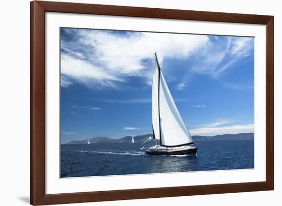 Sailing. Yachting. Luxury Yachts.-De Visu-Framed Photographic Print