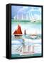 Sailing Yachts, 2006-Alex Williams-Framed Stretched Canvas